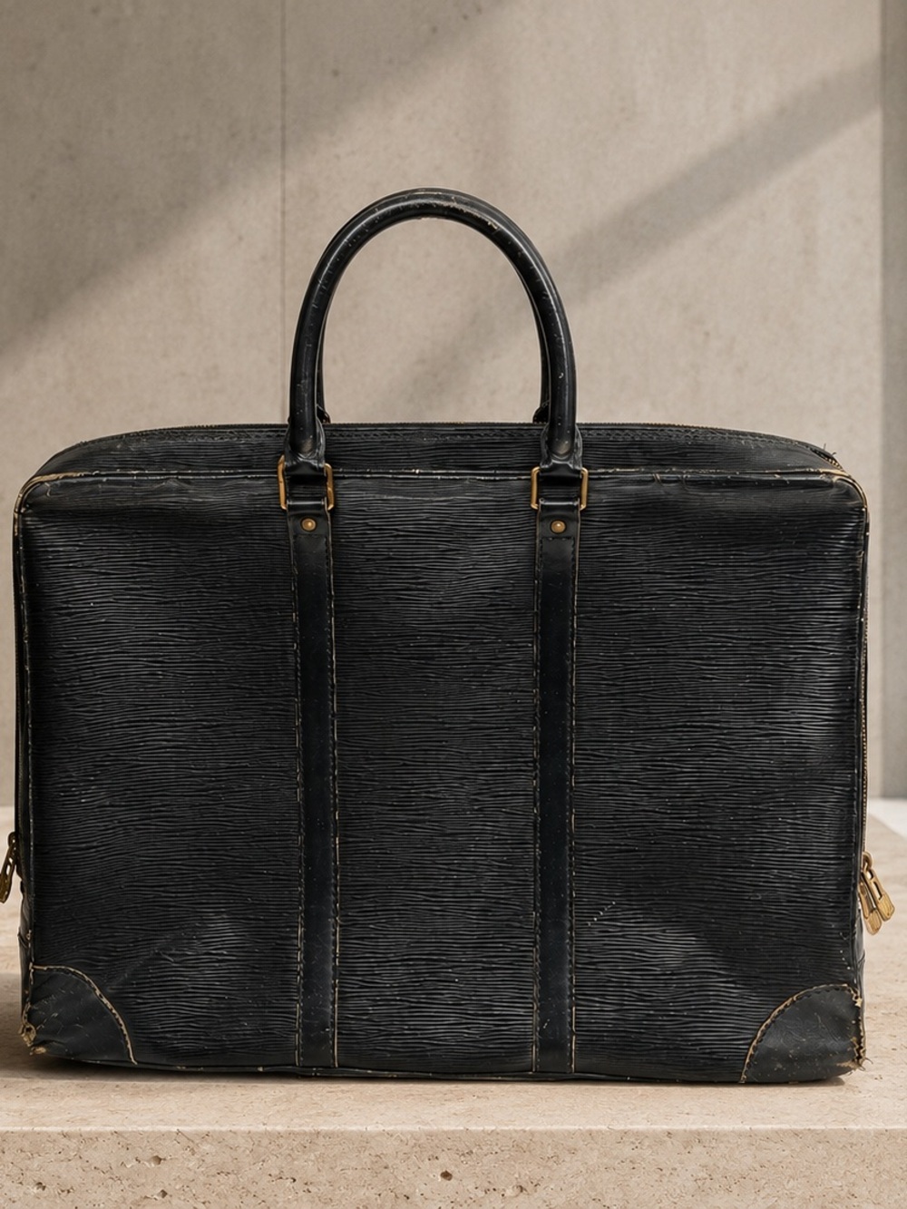 Louis Vuitton Porte-Documents Briefcase – Black Epi Leather | Vintage 👀 - Picture 11 of 15